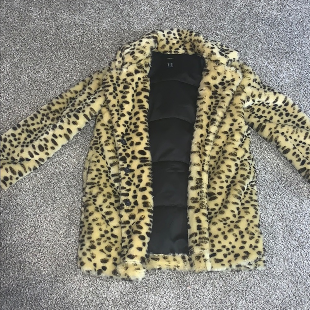 Forever 21 Cheetah Print Coat